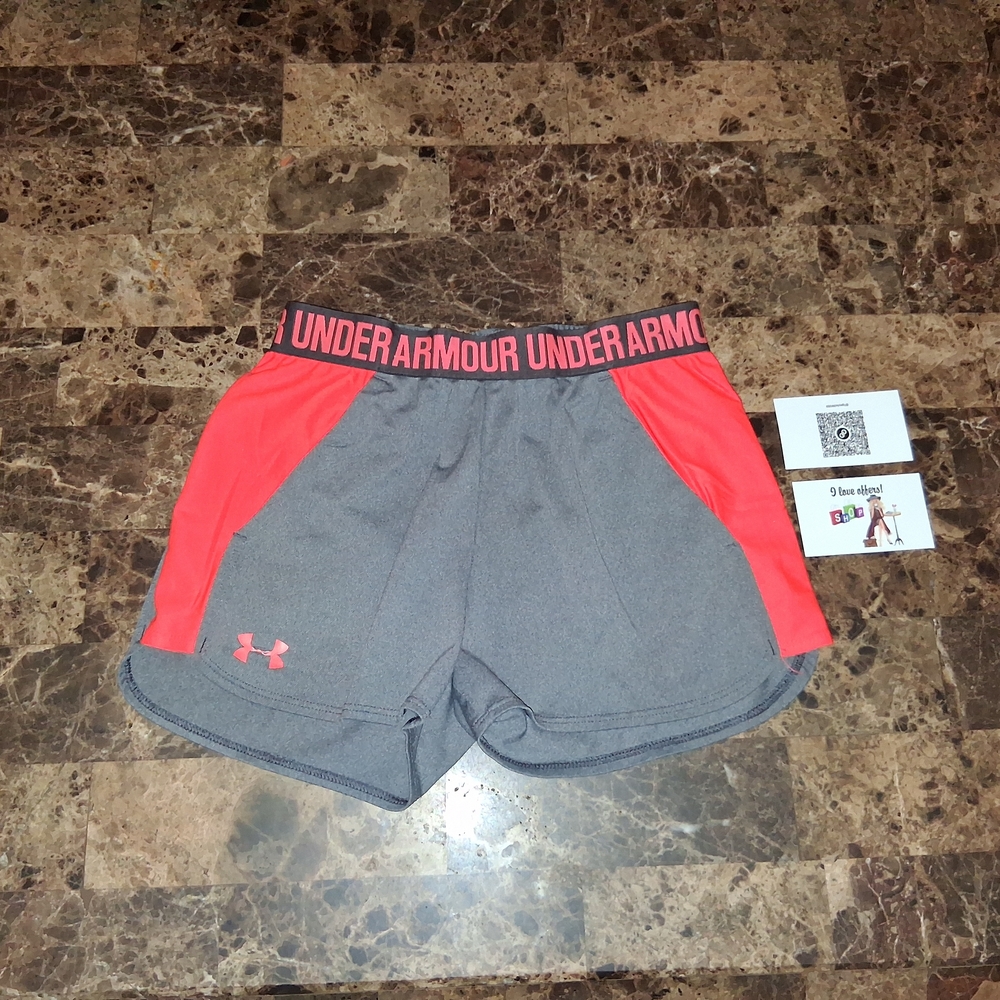 Under Armour Women's Athletic Shorts - Gray and Pink